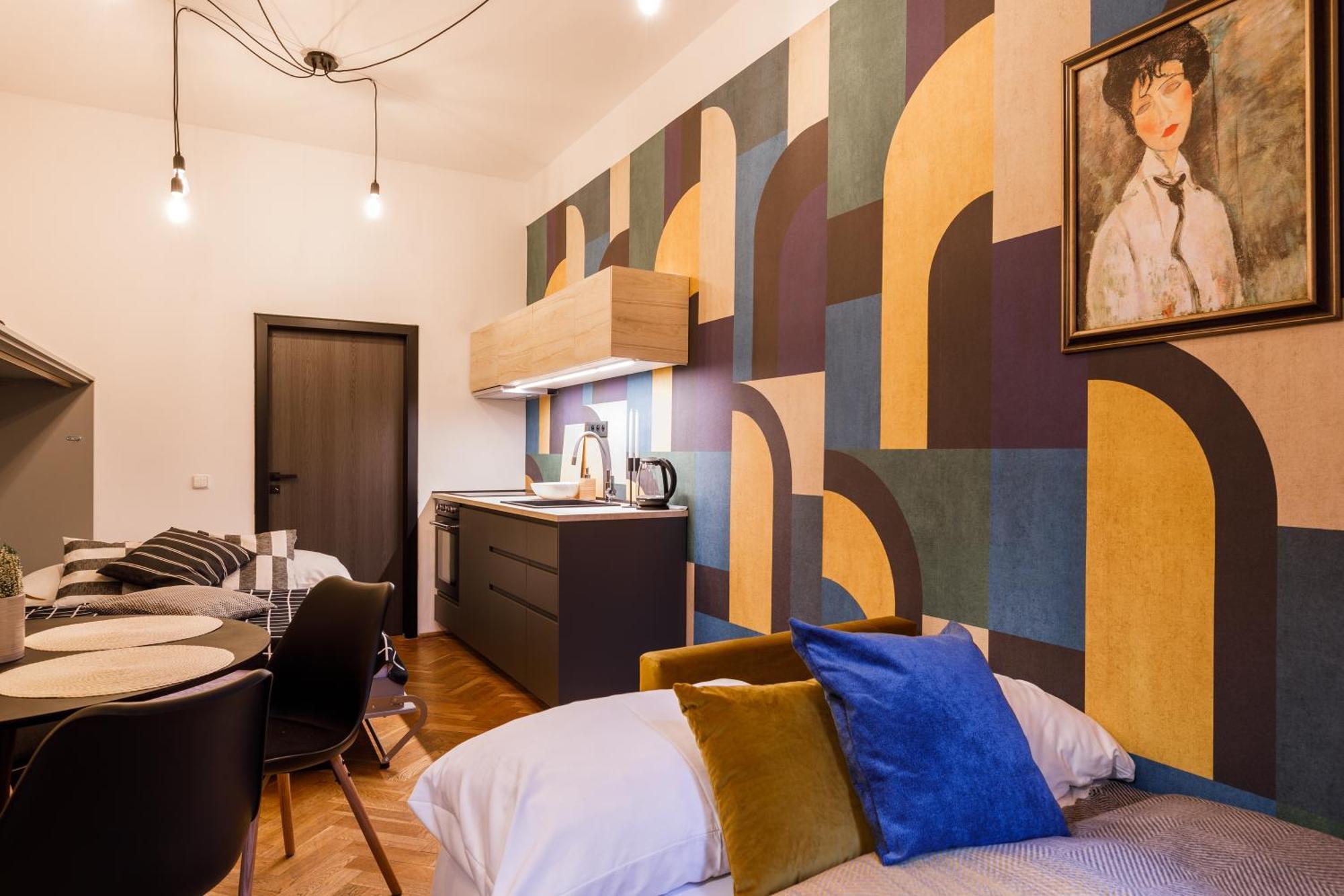 Luxusni Apartman U Centra Prahy Lägenhet Prag Exteriör bild